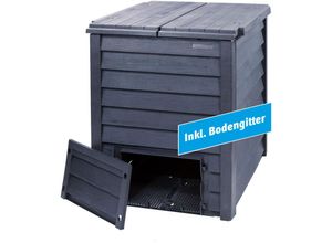 Garantia - thermo-wood Komposter 600 l inkl. Bodengitter, anthrazit-braun - 626056