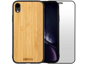 Hülle iPhone XR und schutzfolie - Holz - Holzfarben