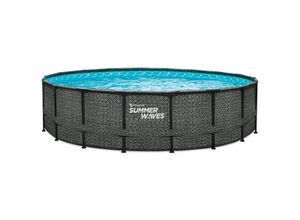 Summer Waves Pool Frame Dark Herringbone Print Elite 5,49 m x 1,22 m Pool