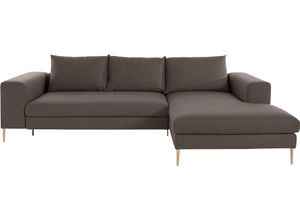 Polsterecke OTTO PRODUCTS "Finnja, L-Form", braun, B:277cm H:83cm T:170cm, Struktur fein: aus recycleten PET-Flaschen (100% PES), Sofas, XXL-Ecksofa