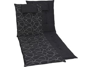 Liegenauflage GO-DE, grau (anthrazit), B:60cm T:190cm, Baumwolle, Polyester, Polsterauflagen, anthrazit