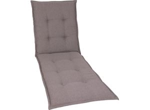 Liegenauflage GO-DE, grau (taupe), B:60cm H:7cm T:190cm, Polyester, Polsterauflagen, in verschiedenen Ausführungen