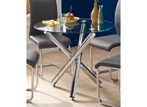 Esstisch INOSIGN, transparent (klarglas), B:90cm