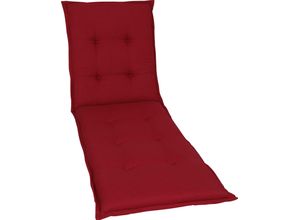 Liegenauflage GO-DE, rot (kirschrot), B:60cm H:7cm T:190cm, Polyester, Polsterauflagen, in verschiedenen Ausführungen