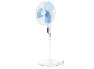 Brandson Standventilator 50W mit Standfuß höhenverstellbar, Ventilator mit Fernbedienung, Neigungswinkel 30°, 3 verschiedene Geschwindigkeitsstufen