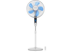 Brandson Standventilator Silent mit Fernbedienung und Display, mobiler Lüfter, Oszillation 80°, 60 Watt, Ventilator leise, Höhe verstellbar