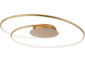 PAUL NEUHAUS LED Deckenleuchte "NASTRO", gold, H: 11cm, Lampen, Designlampe