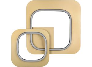 TRIO LEUCHTEN LED Deckenleuchte "Lugo", gold, H: 10,0cm, Lampen, Deckenlampe schwarz-gold 3 Dimmstufen warmweiß Deko Leuchte Wohnzimmer, Designlampe