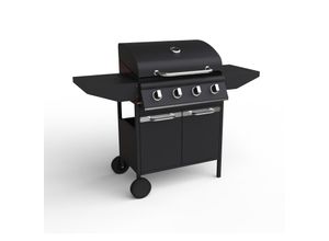 Gasgrill BBQ Grill Piezo Zündung 4 Brenner Grill Grillwagen