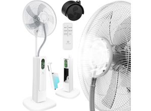 KESSER® Stand-Ventilator Frosty mit Wasser Ultraschall-Sprühnebel Wasserkühlung , inkl. Fernbedienung Timer-Funktion , Luftbefeuchter Leise , Nebelfunktion , Raumbefeuchter , Standventilator