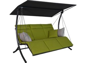 Hollywoodschaukel "Swing Smart lime", grün, B:210cm H:160cm T:145cm, Obermaterial: 100% Polyester, ANGERER FREIZEITMÖBEL, Hollywoodschaukeln, wetterfest