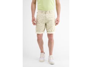 Chinoshorts LERROS "LERROS Chino Bermuda *Leafs*", Herren, Gr. 31, beige (pale beige), 55% Leinen; 45% Baumwolle, Hosen