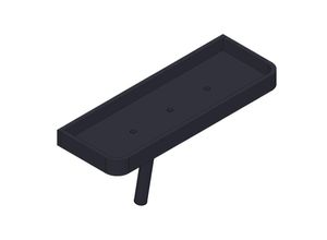 Giese Dusch Konsole mit Glasabzieher schwarz matt mit Schichtstoff (HPL) in schwarz , 30829-14 30829-14
