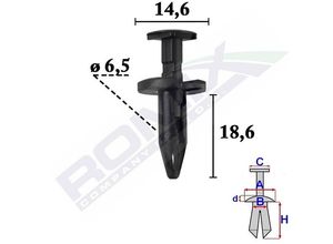 ROMIX Clip, Zier-/Schutzleiste FIAT,JEEP,DODGE C70624 K06509103AA,06509103AA,21077123