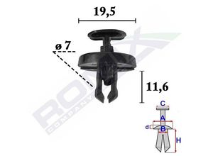 ROMIX Spreizniet TOYOTA,LEXUS C70623 9046707220,9046707220