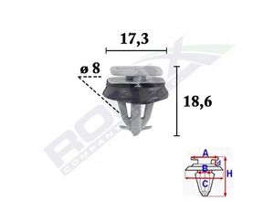 ROMIX Clip, Zier-/Schutzleiste IVECO C70574