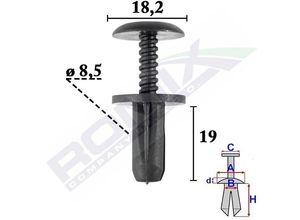 ROMIX Clip, Zier-/Schutzleiste FIAT,PEUGEOT,CITROËN C70625 1357450080,K06509135AA