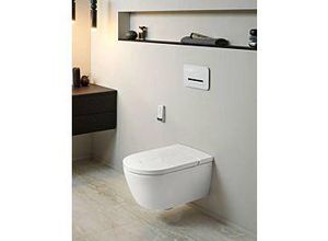 Villeroy und Boch ViClean-I200 Dusch-WC spülrandlos V0E200R1 Form oval, weiß alpin CeramicPlus