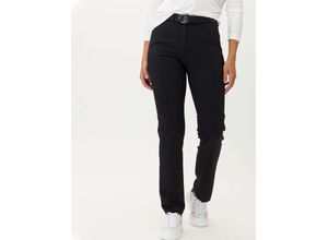 Raphaela by Brax Damen Cityhose Style PAULINE BLACK, perma schwarz, Gr. 42