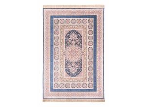 Orientteppich MORGENLAND "Orientteppich - Akghar - läufer", blau (dunkelblau), B:150cm H:8mm L:225cm, Acryl, Teppiche