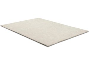 Wollteppich MY HOME "Zeyn", beige (natur beige), B:60cm H:32mm L:120cm, Schurwolle, Teppiche, Berber-Teppich aus Marokko, reine Schurwolle, einfarbig, handgeknüpft