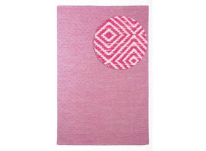 Outdoorteppich MORGENLAND "Läufer In- & Outdoor - Alef - türkis", rosa, B:160cm H:6mm L:230cm, Polyethylenterephthalat (PET), Teppiche, In und Outdoor geeignet