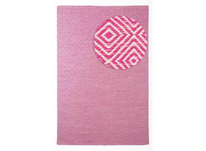 Outdoorteppich MORGENLAND "Läufer In- & Outdoor - Alef - türkis", rosa, B:140cm H:6mm L:200cm, Polyethylenterephthalat (PET), Teppiche, In und Outdoor geeignet