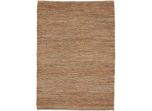 Teppich CARPETFINE "Nala Juteteppich Naturfaser", beige, B:200cm H:9mm L:290cm, Jute, Teppiche, wendbar, aus 100% Jute, in vielen Größen und Formen, quadratisch, rund