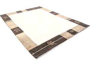 Wollteppich MORGENLAND "Nepal Teppich Milos", beige, B:170cm H:18mm L:240cm, Schurwolle, Teppiche, Nepalteppich, handgeknüpft