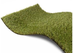 Kunstrasen "Kunstrasen KORSIKA", grün, B:400cm H:32mm L:250cm, Polyethylen (PE), PRIMAFLOR-IDEEN IN TEXTIL, Teppiche, natürliche Optik, mit Drainagefunktion, für Balkon, Terrasse & Garten
