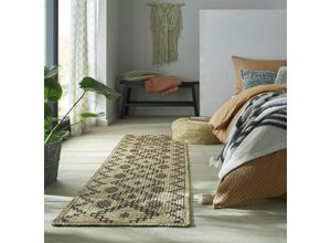 Läufer FLAIR RUGS "Rowen", beige, B:60cm H:5mm L:230cm, Jute, Teppiche