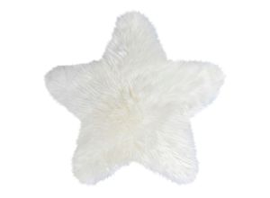 Fellteppich HEITMANN FELLE "Spielteppich Lammfell farbig - Premium Qualität", beige (naturweiß), H:60mm Ø:86cm, Lammfell, Teppiche, echtes Austral. Lammfell, besonders dicht & weich