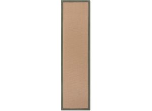 Läufer FLAIR RUGS "Kira", grün, B:60cm H:3mm L:230cm, Jute, Kunstfaser, Teppiche