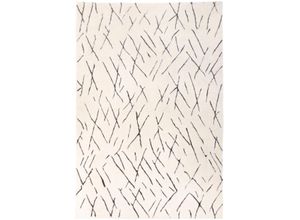 Wollteppich MORGENLAND "Berber Teppich - Sara - rechteckig", weiß, B:90cm H:25mm L:160cm, Schurwolle, Teppiche, handgeknüpft