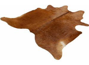 Fellteppich BÖING CARPET "Fell braun" Gr. 41, braun, B:160cm H:4mm L:200cm, Leder, Kuhfell, Teppiche, echtes Rinderfell, Naturprodukt, jedes Rinderfell ein Einzelstück