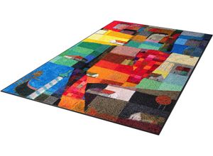 Teppich "Venetien", bunt, B:115cm H:7mm L:175cm, Polyamid, WASH+DRY BY KLEEN-TEX, Teppiche, rutschhemmend, In- und Outdoor geeignet, waschbar
