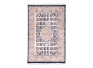 Orientteppich MORGENLAND "Orientteppich - Khorshid - läufer", blau (dunkelblau), B:200cm H:8mm L:300cm, Acryl, Teppiche