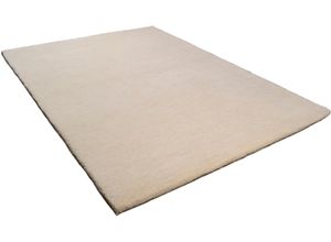 Wollteppich THEKO "Amravati" Gr. 2, beige (natur grau), B:70cm H:28mm L:140cm, Wolle, Teppiche, echter Berber Teppich, reine Wolle, handgeknüpft, auch als Läufer
