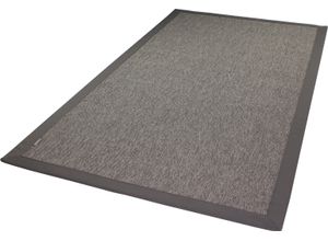 Teppichboden DEKOWE "Naturino RipsS2 Spezial", grau (platin), B:280cm H:8mm L:350cm, Kunstfaser, Teppiche, Flachgewebe, meliert, Sisal-Optik, In- und Outdoor geeignet