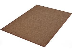 Teppichboden DEKOWE "Naturino Prestige Spezial", braun (nuss), B:67cm H:10mm L:250cm, Obermaterial: 100% Polypropylen, Teppiche, Flachgewebe, meliert, Sisal Optik, In- und Outdoor geeignet