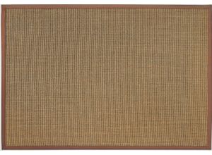 Sisalteppich DEKOWE "Mara S2 mit Bordüre Spezial", braun (nuss), B:80cm H:5mm L:300cm, Sisal, Teppiche, 100% Sisal, auch als Läufer, Wohnzimmer