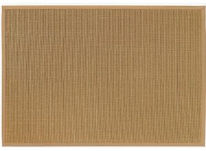 Sisalteppich DEKOWE "Mara S2 mit Bordüre Spezial", beige (natur), B:80cm H:5mm L:200cm, Sisal, Teppiche, 100% Sisal, auch als Läufer, Wohnzimmer
