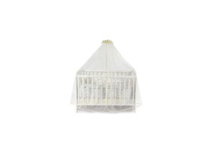 Lorelli Babybetthimmel, Baldachin 480 x 150 cm Insektenschutz Babybett Laufstall beige