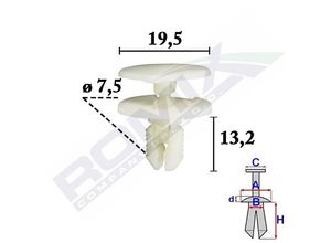 ROMIX Clip RENAULT C70590 908B86823R
