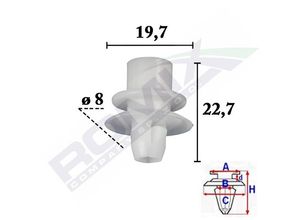 ROMIX Clip, Zier-/Schutzleiste SMART C70563 0001781V002000