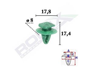 ROMIX Clip, Zier-/Schutzleiste FIAT,JEEP C70560 71748293