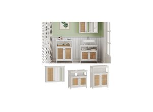 Vicco Badmöbel-Set Rosario, Weiß, moderne