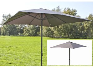 Sonnenschirm GARDEN PLEASURE, grau, Bezug: 100% Polyester, Standschirme, 250 ×250 cm