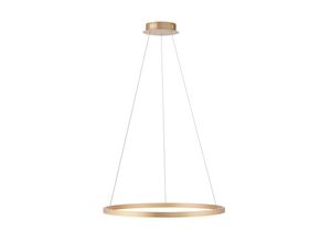 JUST LIGHT Pendelleuchte "RITUS", gold (messingfarben matt), Ø 5,9cm, Lampen, LED, dimmbar, Switchmo