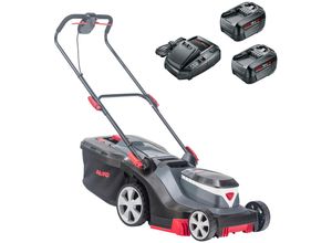Akku-Rasenmäher AL-KO "HOME AND GARDEN COMPATIBLE 38.2 Li Comfort", grau, Rasenmäher, 38 cm Schnittbreite, inkl. 2 Akkus und Ladegerät